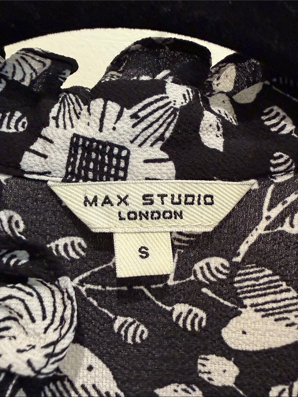 Max Studio Black and White Floral Maxi Dress - Picture 2 of 6